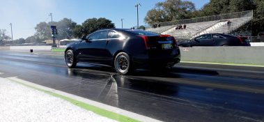 Cadillac Attack 2021 at Orlando Speed World CTS V coupe tire wrinkle