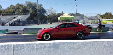 Cadillac Attack 2021 at Orlando Speed World beautiful red CTS V with Magnuson 2650