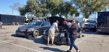 Cadillac Attack 2021 at Orlando Speed World checking everything out before making a pass