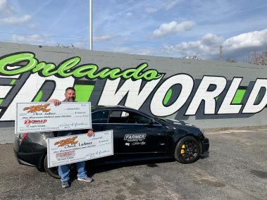 Cadillac Attack 2021 race at Orlando Speed World Chris Lakner 17inch and 19inch class winner