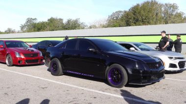 Cadillac Attack 2021 race at Orlando Speed World Gina McKinley twin turbo CTS V