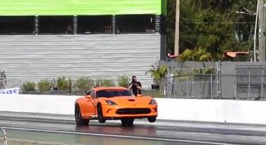 Cadillac Attack 2021 race at Orlando Speed World Ned Dunphy turbo Dodge Viper wheelie