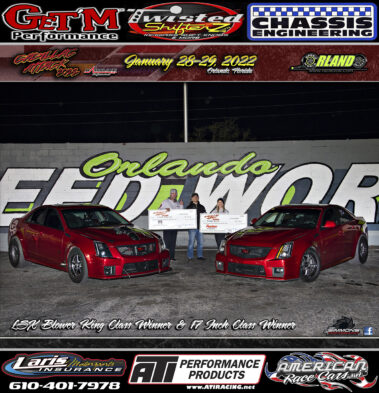 Cadillac Attack 22 Winners Kong Performance Blower King and Redline Motorsports 17inch Class Steve Morris and Rick Crawford