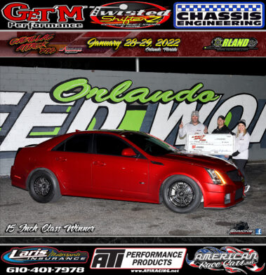 Cadillac Attack 22 Winners TRZ Motorsports 15inch Class Rick Crawford