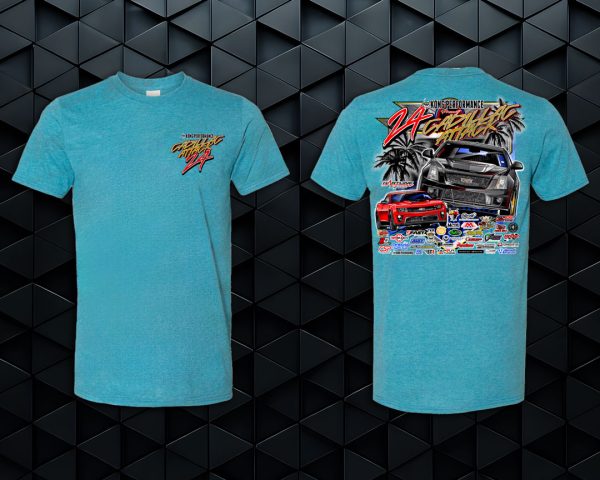 Cadillac-Attack-24-Race-Event-Mens-Tshirt-Blue